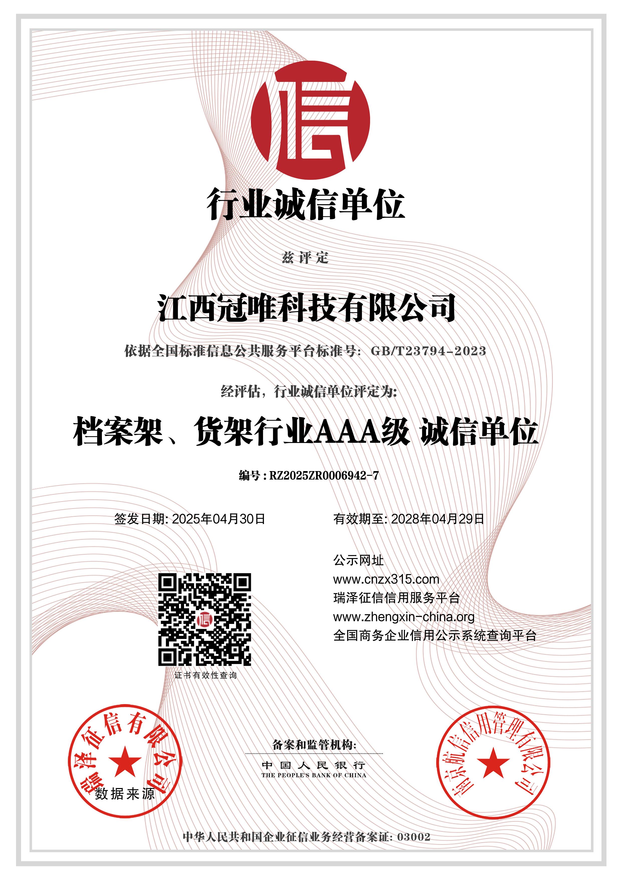 AAA - level Industry Creditwor